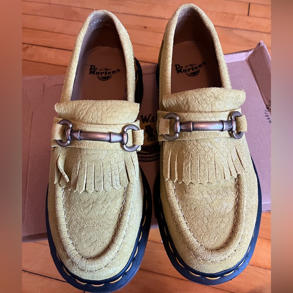 NIB Dr. Martens Green Loafers!